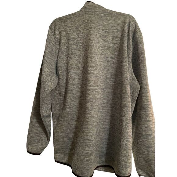 Under Armour Mens Grey/green Long-Sleeve 1/4 Zip Pullover Fleece Jacket Extra Ex - Picture 3 of 16